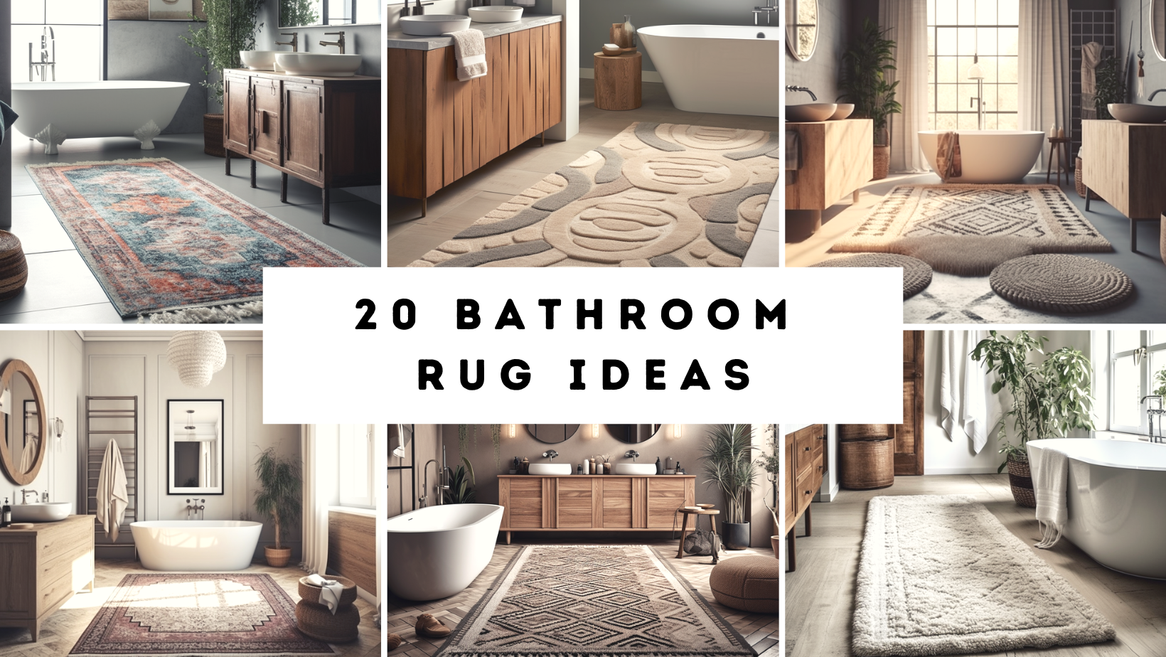 20 Bathroom Rug Ideas That Will Floor You