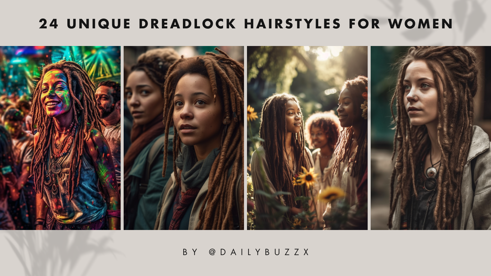 24 Unique Dreadlock Hairstyles for Women