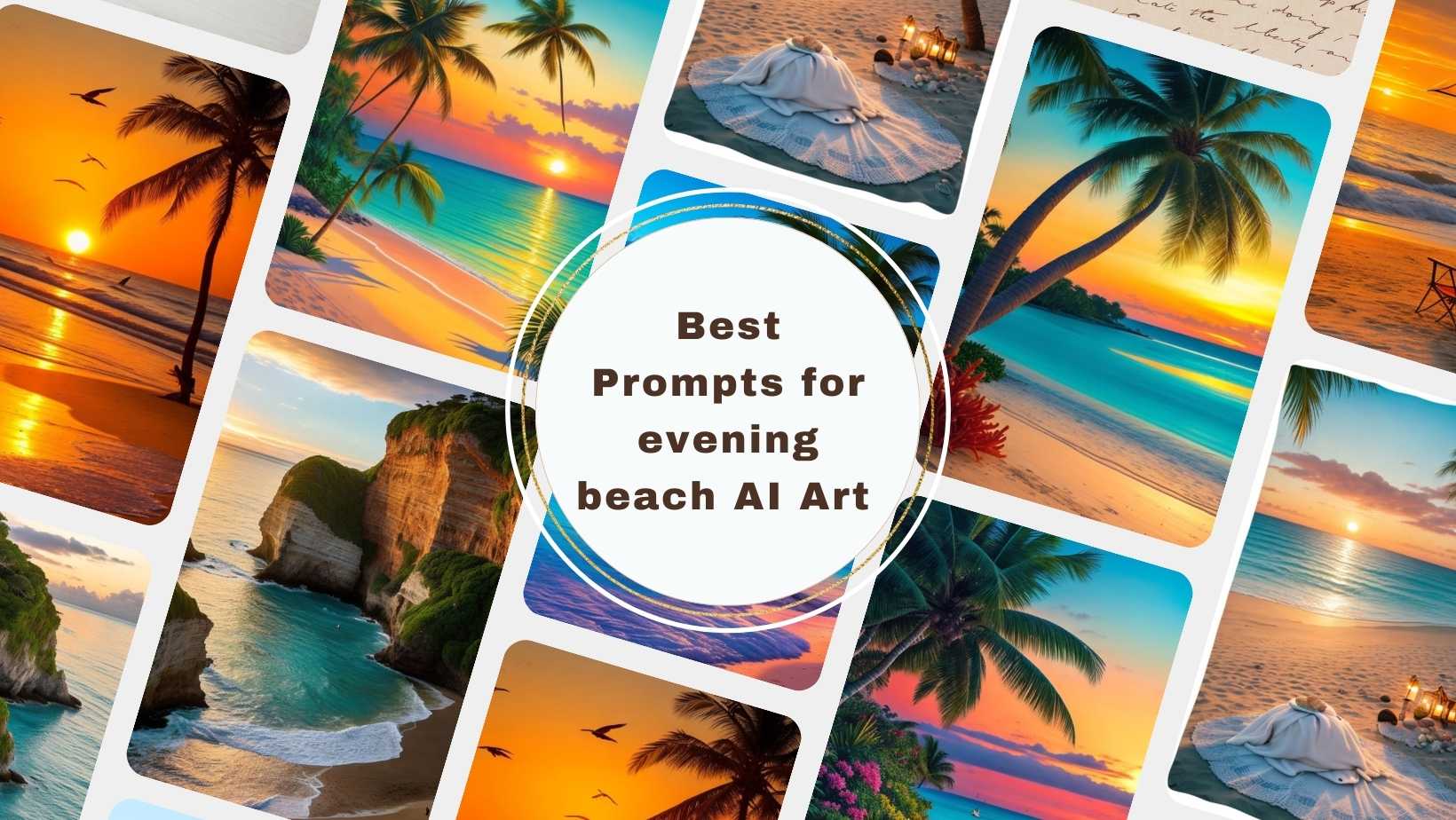 60 Best Midjourney Prompts for Evening Beach AI Art Generation
