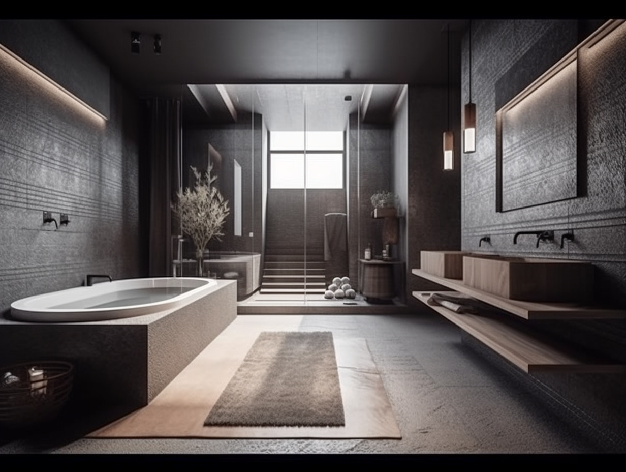 Mind-Blowing AI-Generated Modern Bathrooms Ideas