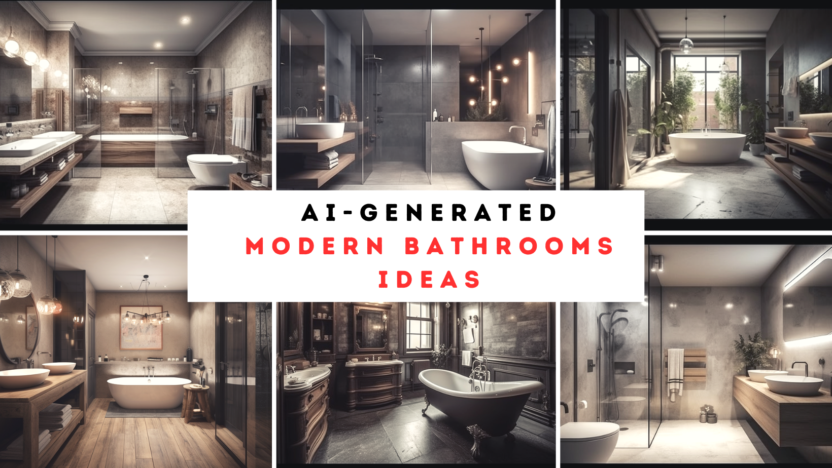 Mind-Blowing AI-Generated Modern Bathrooms  Ideas