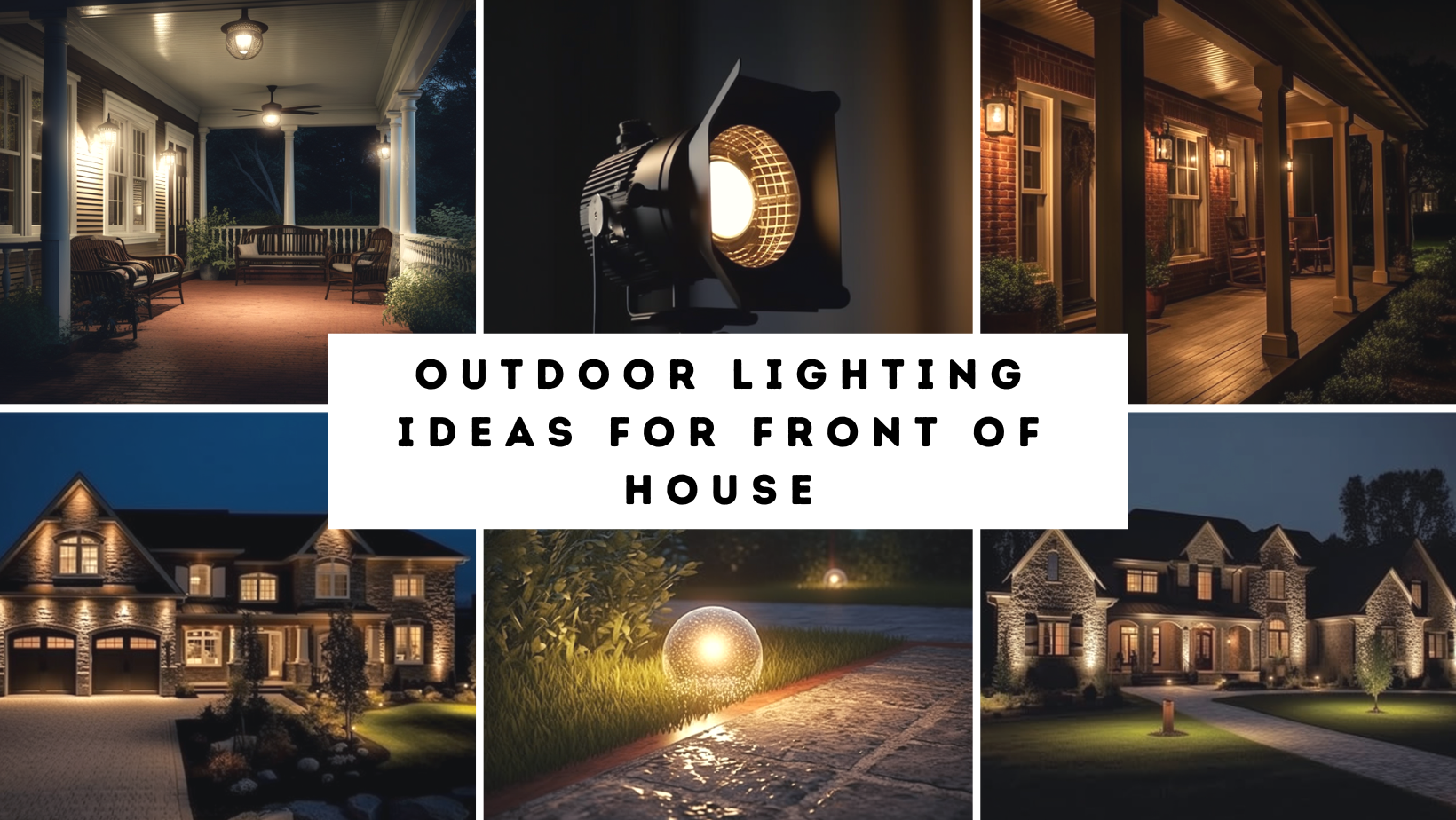 Outdoor Lighting ideas for Front of House