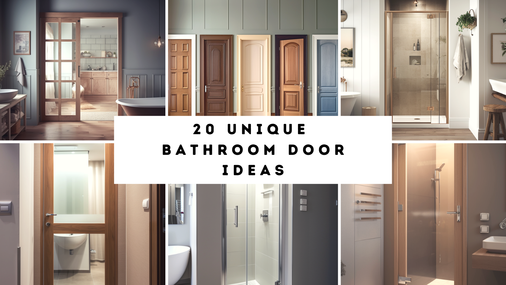 20 Unique Bathroom Door Ideas : Prepare to be Amazed